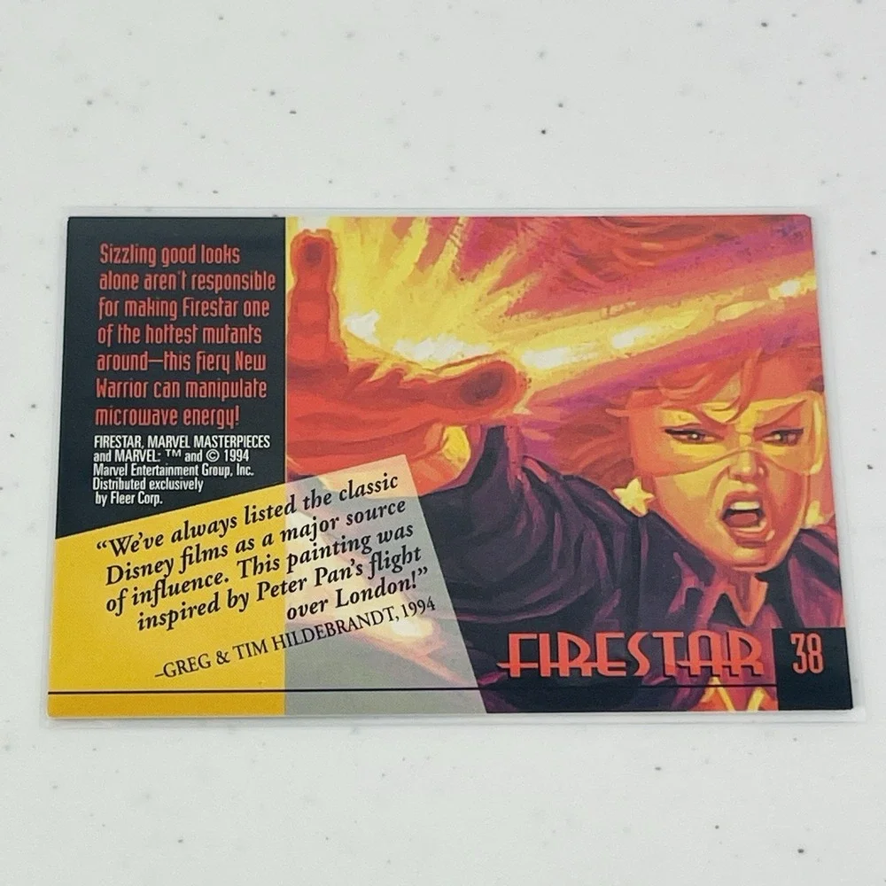 1994 Fleer Marvel Masterpieces #38 Firestar Trading Card Hildebrandt